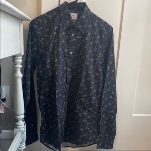 Paul Smith Floral Pattern Button Up Dress Shirt